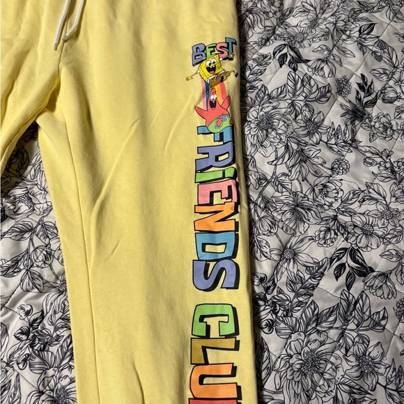 SpongeBob SquarePants Yellow Best Friends Club Joggers - Picture 2 of 4